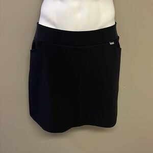 Greg Norman Black Women’s Pull-On Athletic Skort with Built-In Shorts- XL